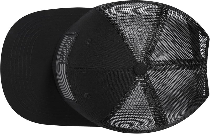 AURR American Flag Trucker Hat, Patriotic Baseball Cap for Men & Women, Breathable Mesh Adjustable Snapback, USA Flag Patch - Image 4